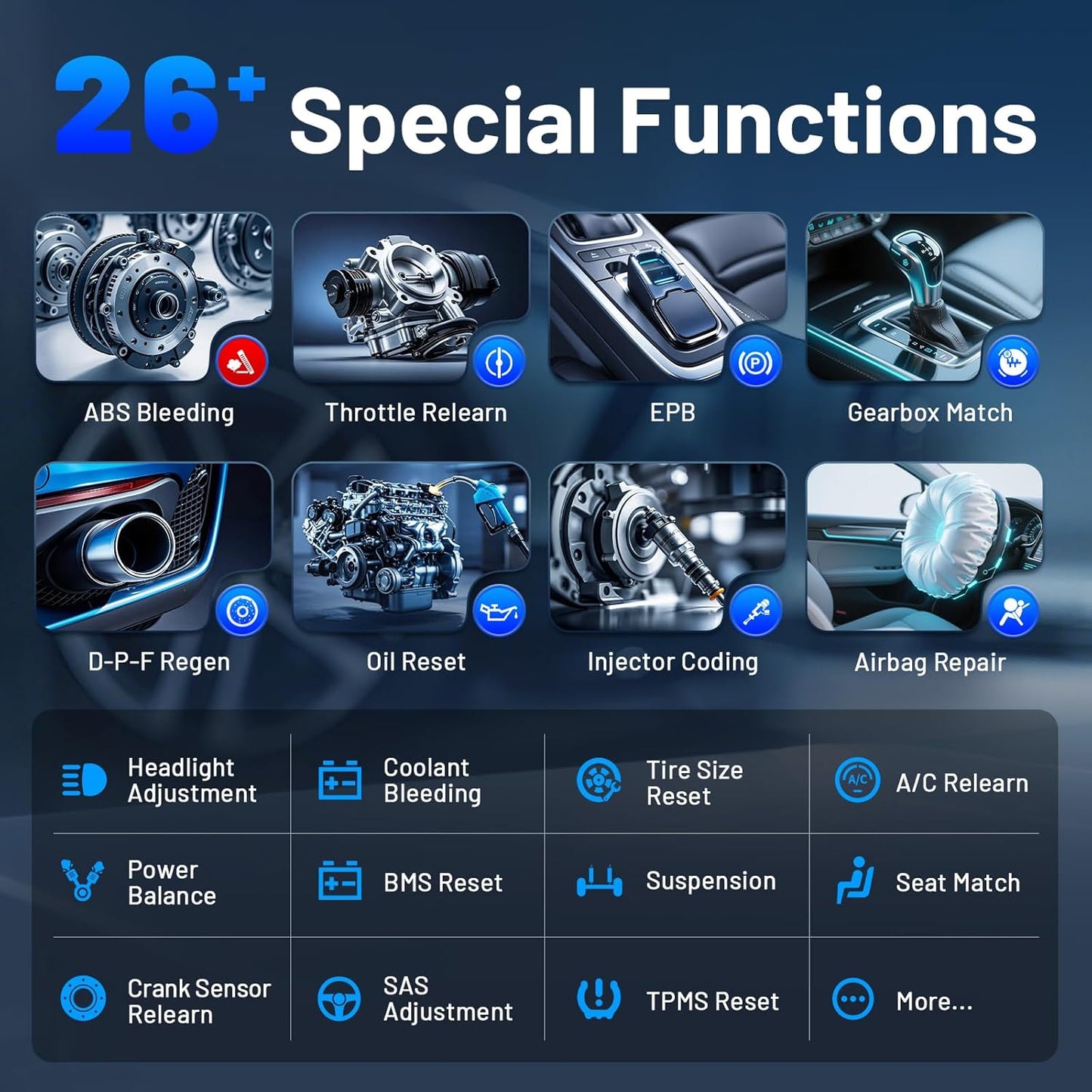 OBD2 Scanner Diagnostic Tool XTOOL Anyscan A30M V2.0, 2025 Wireless Bidirectional Scan Tool with Free Updates, 26 Resets, All System for Android & iPhone, Crank Sensor Relearn, EPB, Throttle Relearn