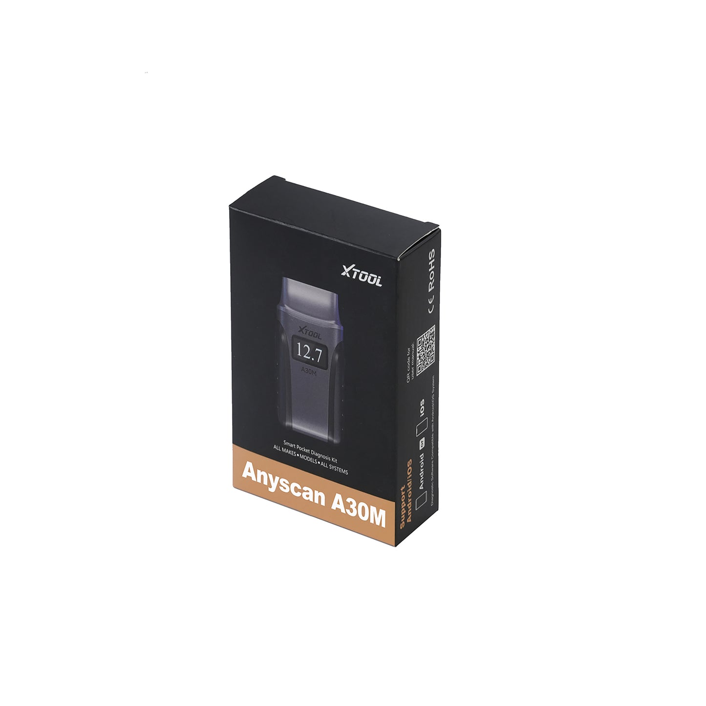 XTOOL Anyscan A30M V2.0 Wireless Wireless OBD2 Scanner – 2025 Bidirectional Scan Tool with Free Updates, 26 Resets, All-System Diagnostic for Android & iPhone, CANFD, FCA Autoauth, Crank Sensor Relearn