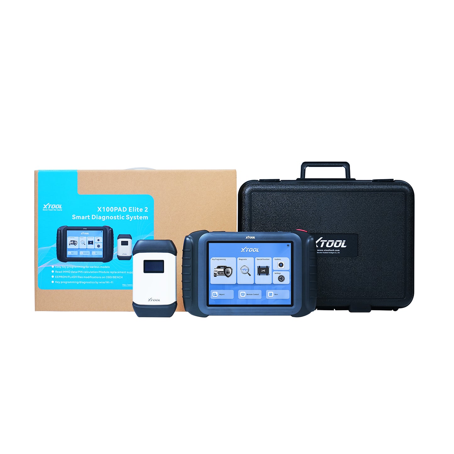 XTOOL X100PAD Elite2 Professional Car Key Programmer - Full System Diagnosis, 70+ Brands Coverage, 40+ Special Functions, EEPROM Modification, Android 10, 8" Touchscreen